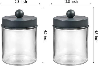 Amolliar Apothecary Jars Bathroom Storage Organizer - Image 7