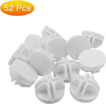 BokWin 52 Pcs Wire Cube Storage Connectors 36mm Wire Grid Cube Organizer - Image 2