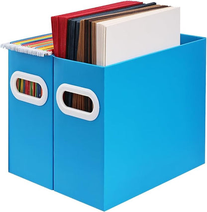 Hanging File Organizer, Cardboard File Folder Organizer by AOSRIC