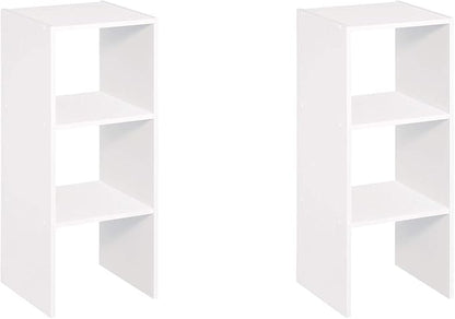 ClosetMaid 31 Inch 2 Cube White Decorative Home Stackable Standing Shelf by Unknown