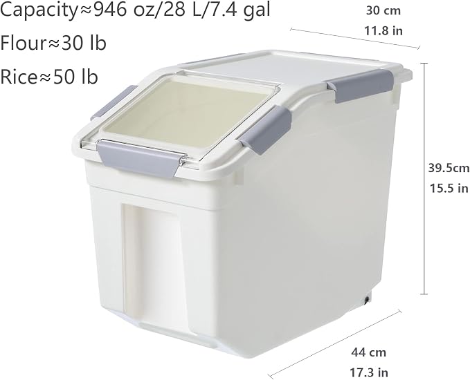 CITY BABY 2 Pack Airtight Flour Storage Container - Image 6