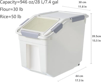 CITY BABY 2 Pack Airtight Flour Storage Container - Image 6