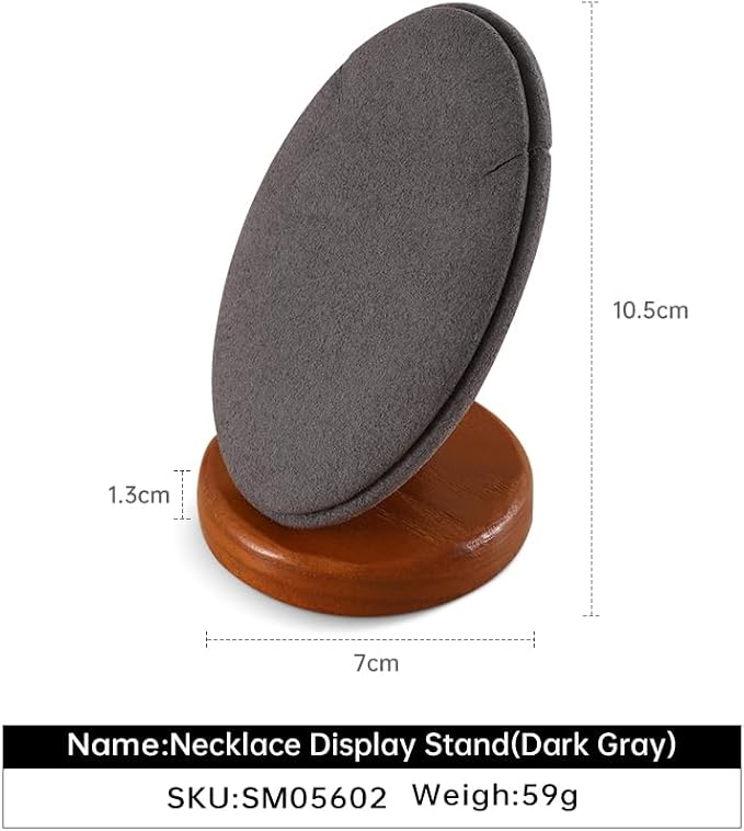 Necklace Holder, Small Jewelry Organizer Stand, Wooden Necklace Stand, Premium - Image 3