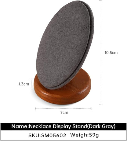 Necklace Holder, Small Jewelry Organizer Stand, Wooden Necklace Stand, Premium - Image 3