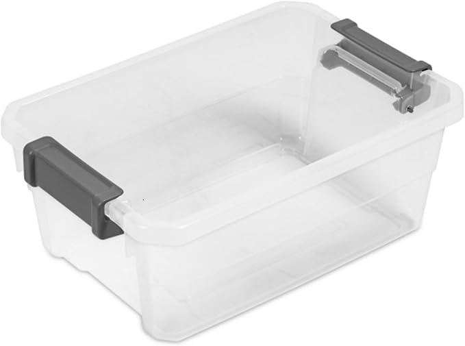 Sterilite 24-Pack Modular Stacker Box, Durable Clear Plastic Storage Bins - Image 9