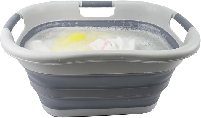 SAMMART 30L Collapsible Plastic Laundry Basket - Image 5
