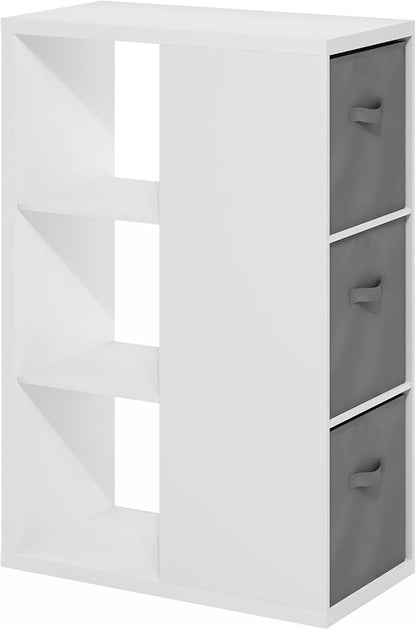 Furinno Viola Book Shelf, 3-Tier Bookshelf, Cube Storage Organizer Bookcase - Image 7