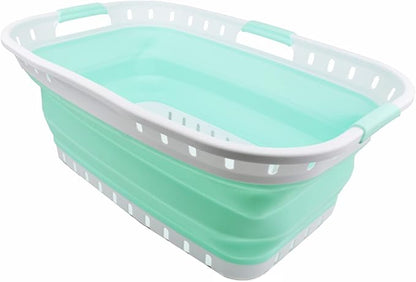 SAMMART 44L Collapsible Plastic Laundry Basket - Image 2