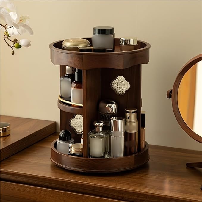 360° Rotating Makeup Organizer by Unknown