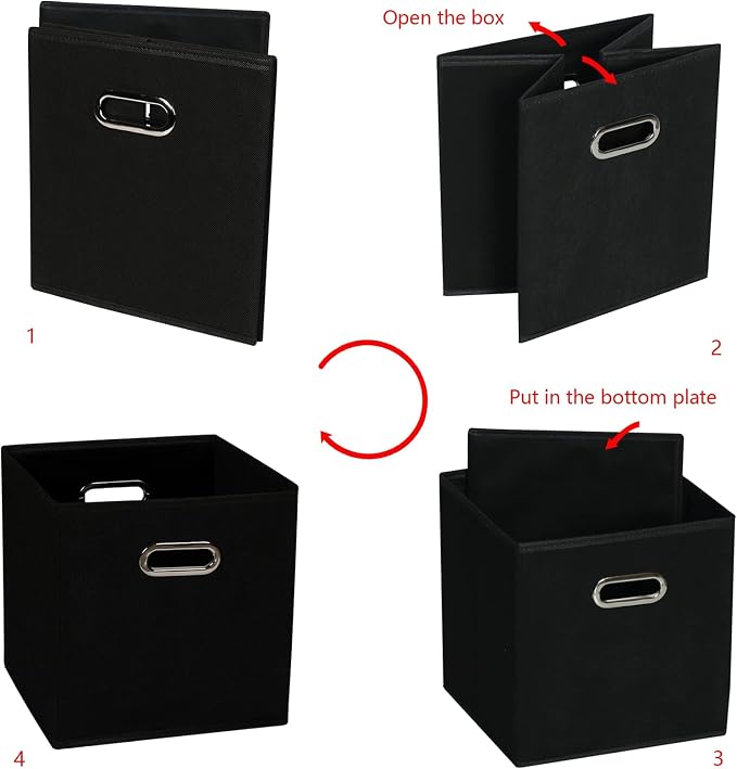 Fabric storage bins Cubes, Fabric Cube Organizer - Image 6