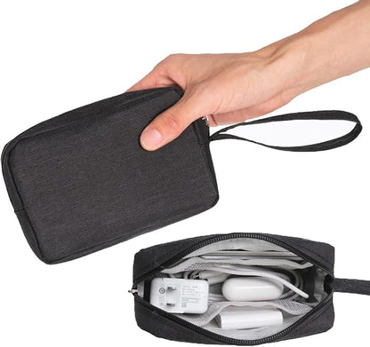 2 Pieces Small Zippered Pouch, Portable Electronics Soft Organizer, Little by TUBGIIKS