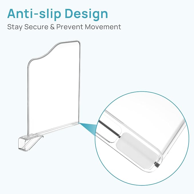 Vtopmart 12" Extra Tall x 12" Deep Shelf Dividers - Image 8
