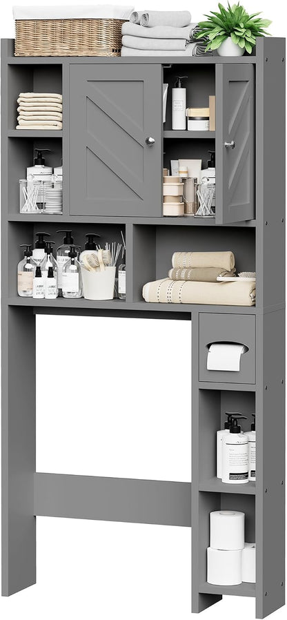 Over the Toilet Storage Cabinet, Freestanding Farmhouse Storage Cabinet Over - Image 7