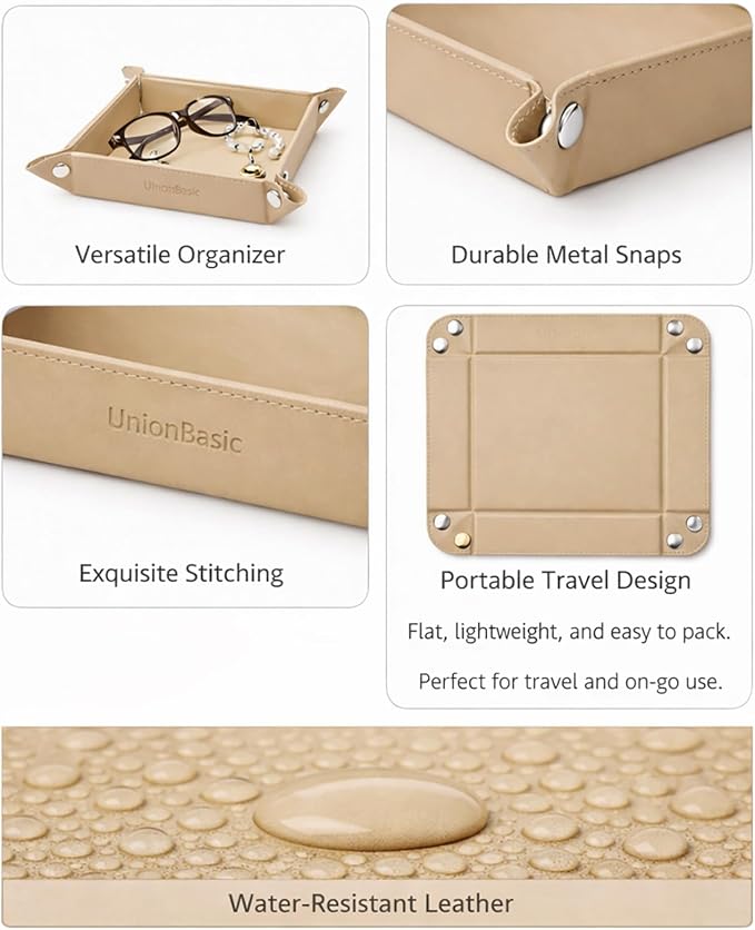 UnionBasic Small Jewelry Tray for Rings Watches Earrings, Entryway Catchall - Image 5