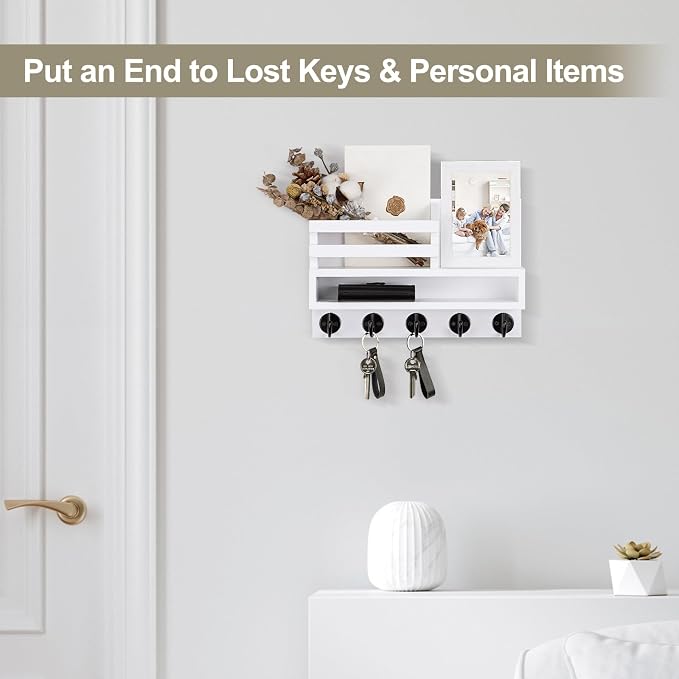 Key and Mail Holder Wall Mount, Key Hanger - Image 3