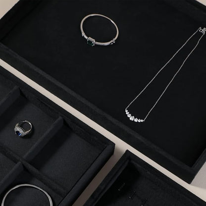 Velvet Stackable Jewelry Display Flat Tray - Image 8