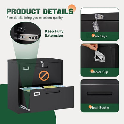 Letaya 2 Drawer File Cabinet - Image 7