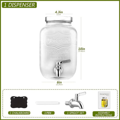 1 Gallon Drink Dispenser with Spigot 18/8 Stainless Steel – Airtight & - Image 5