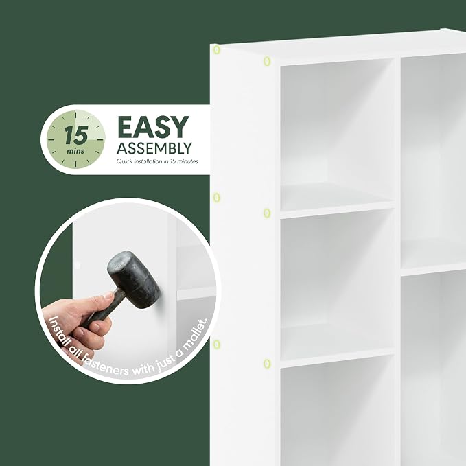 Furinno Luder 5-Cube No Tool Assembly Open Shelf - Image 4