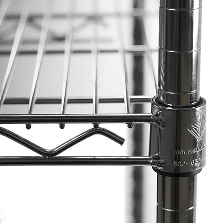 Shelving Inc. 8" d x 12" w Chrome Wire Shelving - Image 4