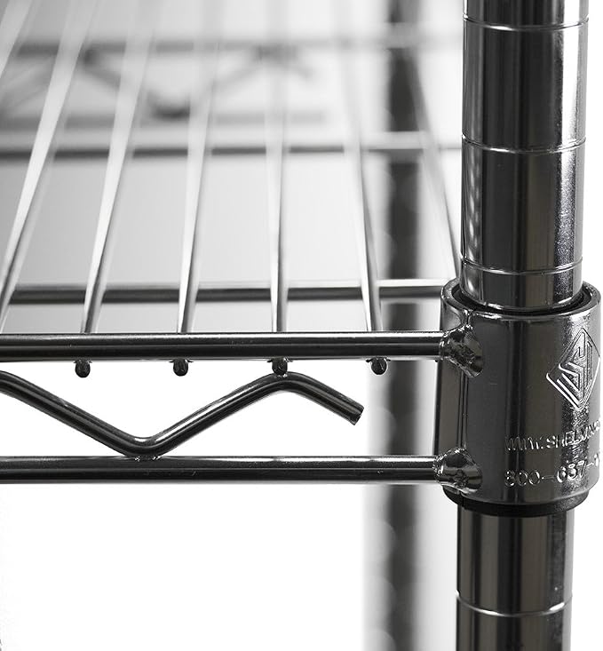 Shelving Inc. 8" d x 36" w Chrome Wire Shelving - Image 4