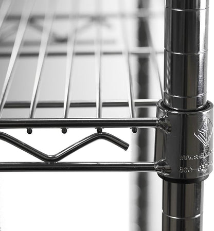 Shelving Inc. 8" d x 42" w Chrome Wire Shelving - Image 4