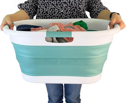 SAMMART 40L Collapsible Plastic Laundry Basket - Image 5