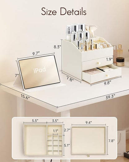 Vlando Makeup Organizer for Vanity, Large Capacity Countertop Organizer - Image 7