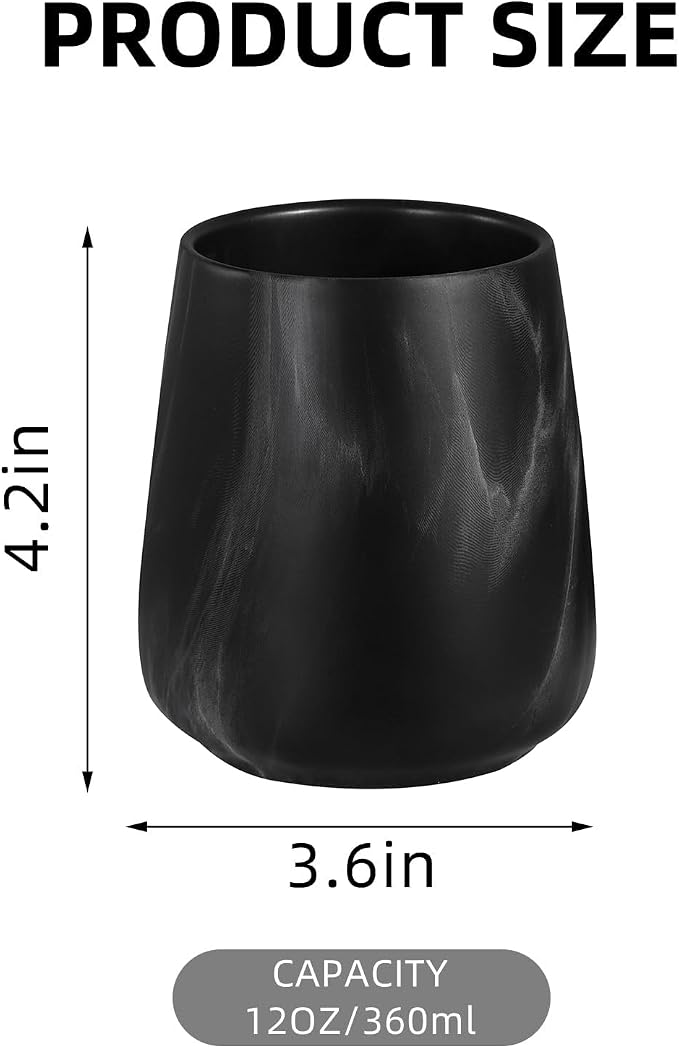 Marble Black Toothbrush Holder for Bathroom - Image 4