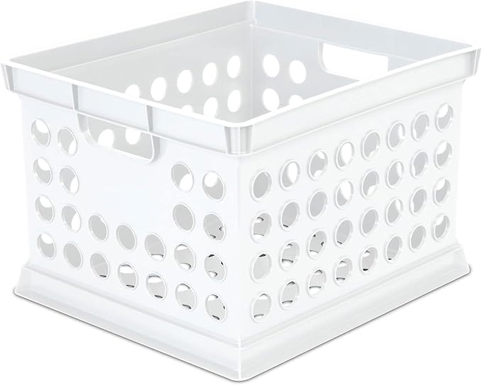 Sterilite Stackable Plastic Storage Crate Bin Organizer File Box - Image 6