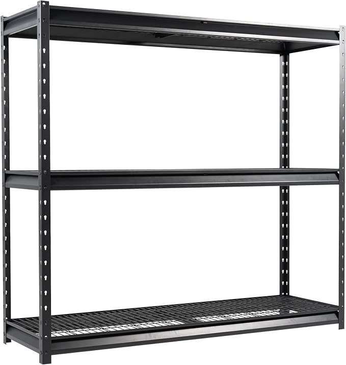 The Atlas 72" H Metal Garage Shelving Unit, 3-Tier Heavy Duty Storage Shelves by Shuntong