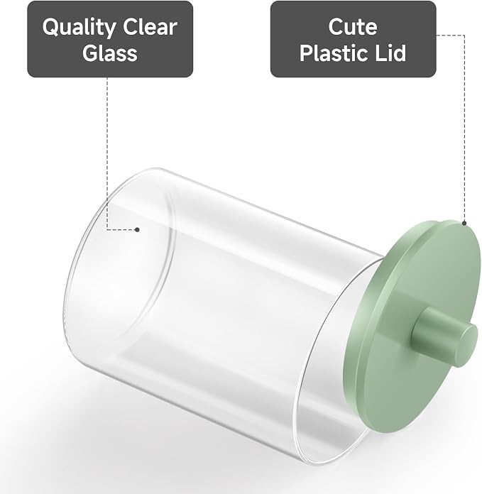 TIPGO Glass Qtip Holder Dispenser - Image 5