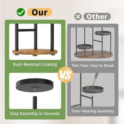 LASZOLA 3 Tier Metal Plant Stand - Image 4