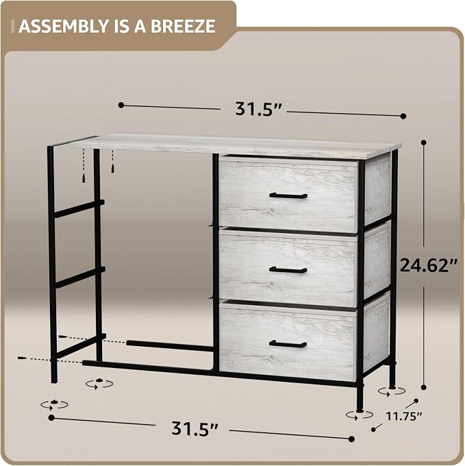 Sorbus Dresser with 6 Faux Wood Drawers - Image 3