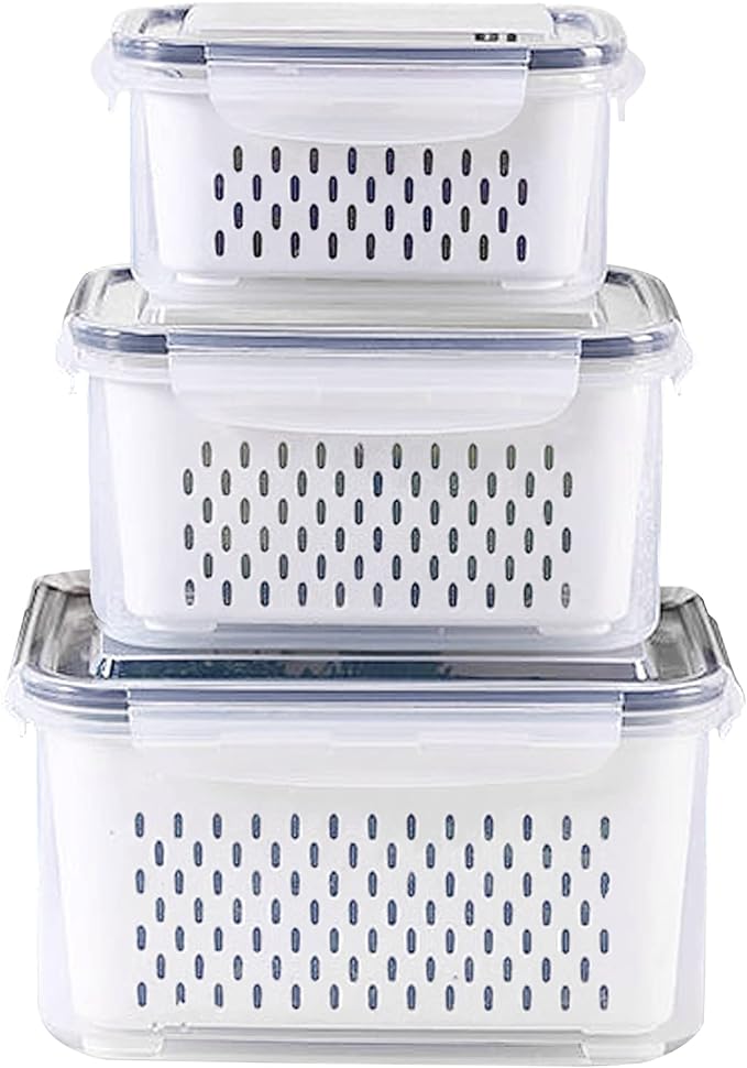 3Pack Fridge Food Storage Container Set by Ronanemon