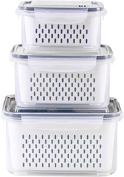 3Pack Fridge Food Storage Container Set by Ronanemon