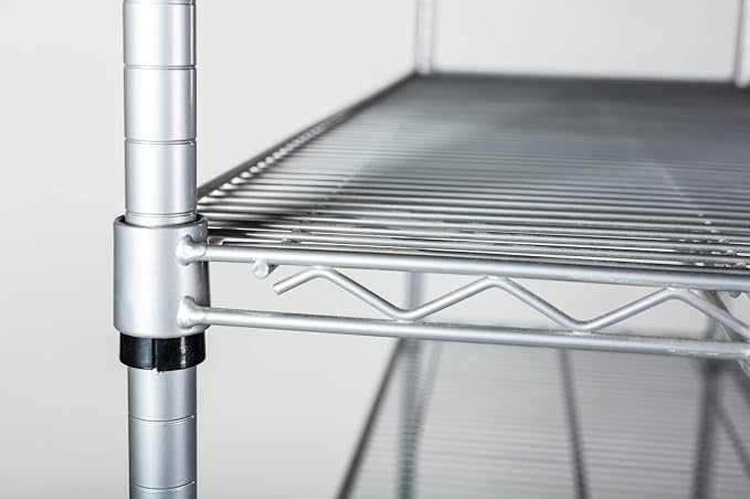 Omega 21" Deep x 72" Wide x 74" High 3 Tier Gray Starter Shelving Unit - Image 6