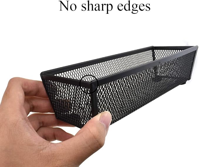 HAHIYO Stackable Mesh Tray Cup 9 x 3 x 2 inches Sturdy Container - Image 6