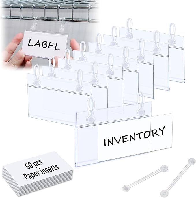 ChanQnTon Plastic Shelf Labels, Price Tags, Shelf Tags by ChanQnTon