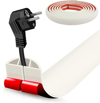 Floor Cord Cover Cable Cavity Self Adhesive Cord Hider Floor 10FT Floor Cable by DBHXXMB-HH