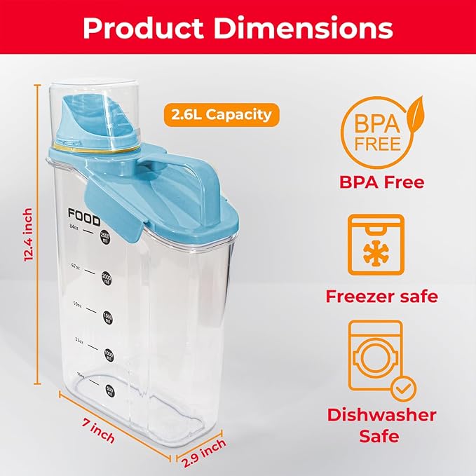 Two Pack Food & Cereal Storage Container - Image 6
