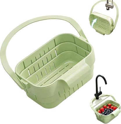 Foldable Hanging Sink Drain Basket Stretchable Kitchen Colander | Space Saving by Unknown