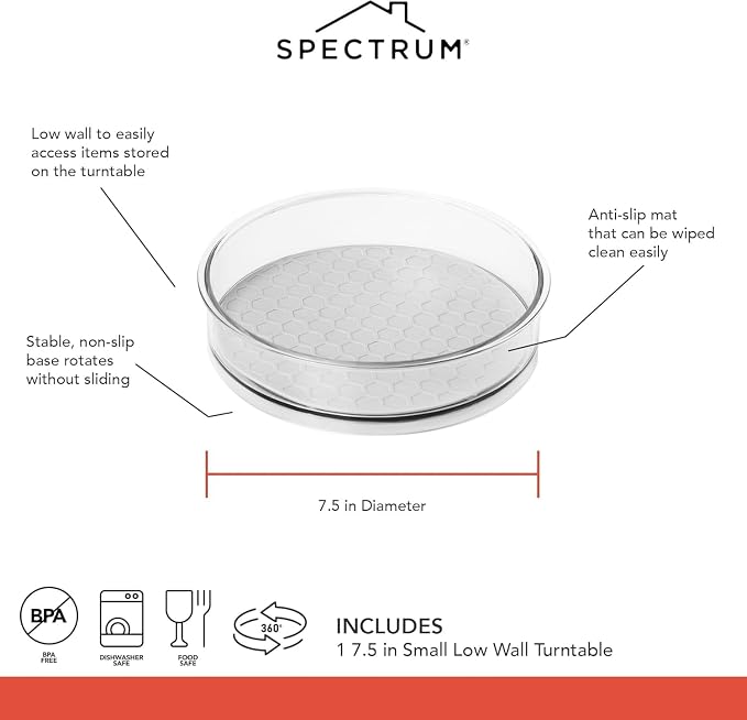 Spectrum Small Lazy Susan Organizer 7.5 in - Image 4