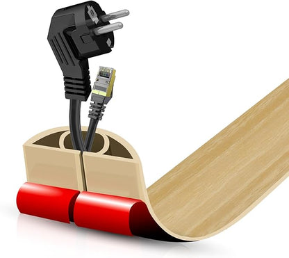 Floor Cord Cover Self Adhesive Cord Hider, 3.3FT Cable Management, Extension by DBHXXMB-HH