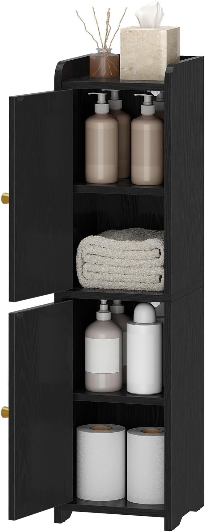 Hzuaneri Bathroom Storage Cabinet, Small Corner Floor Cabinet - Image 8