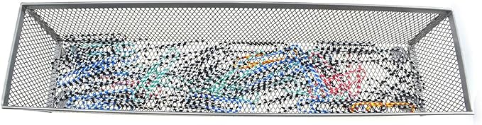 HAHIYO Stackable Mesh Tray Cup 12 x 3 x 2 inches Sturdy Container - Image 4