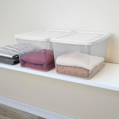 Sterilite 24 Pack Storage Box, 20 Quart Stackable Tote - Image 4