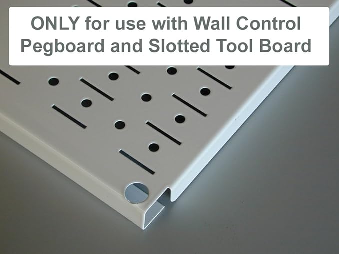 Wall Control Pegboard 9-Inch Reach Extended Slotted Hook Pair- Red - Image 4