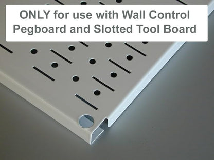Wall Control Pegboard 9-Inch Reach Extended Slotted Hook Pair- Red - Image 4