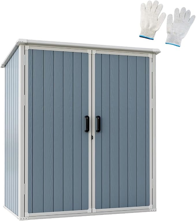 Outdoor Storage Shed, 5x3FT Resin Shed - Image 3